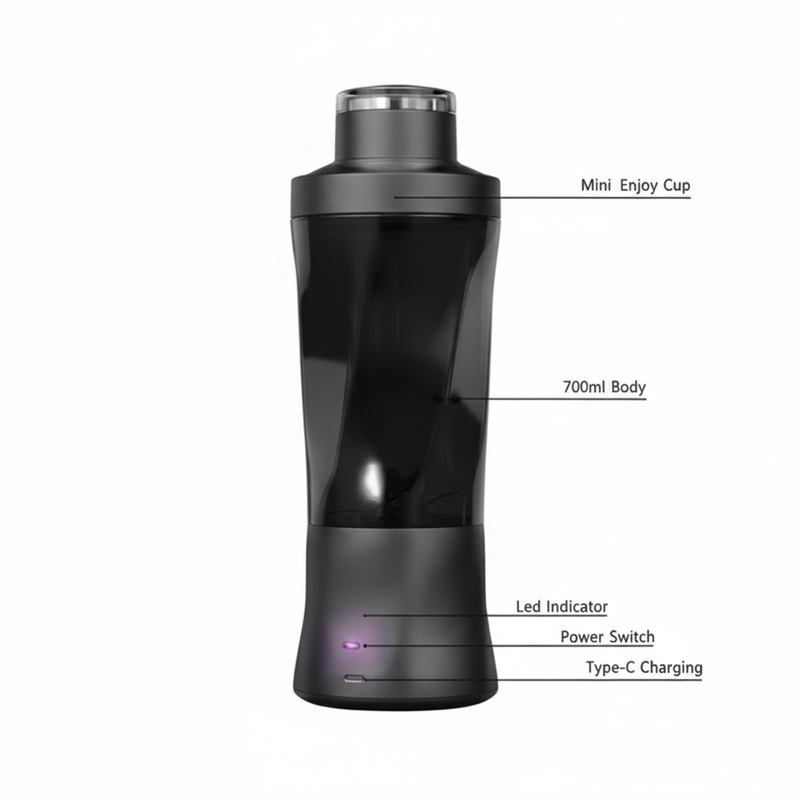 2025 new portable electric wireless juicer USB charging 700ml large-capacity large household juicer Fruit sctional 700ML Blender