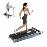 YPOO 38cm Treadmill for Home Low Noise Walking Pad Under Desk Running Machine with YPOOFIT APP