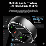 Uhoofit R10 Smart Ring with Charging Dock Men Women Health Sleep Heart Rate Monitoring IP68 & 5ATM Waterproof Multi-sport Mode