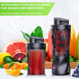 2025 new portable electric wireless juicer USB charging 700ml large-capacity large household juicer Fruit sctional 700ML Blender