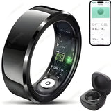2025 Smart Ring Blood Pressure Heart Rate Sleep Monitoring Smart Ring IP68 & 5ATM Waterproof Multi-sport Mode Smart Ring Man Women