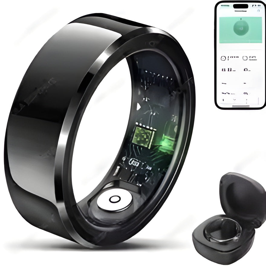 2025 Smart Ring Blood Pressure Heart Rate Sleep Monitoring Smart Ring IP68 & 5ATM Waterproof Multi-sport Mode Smart Ring Man Women