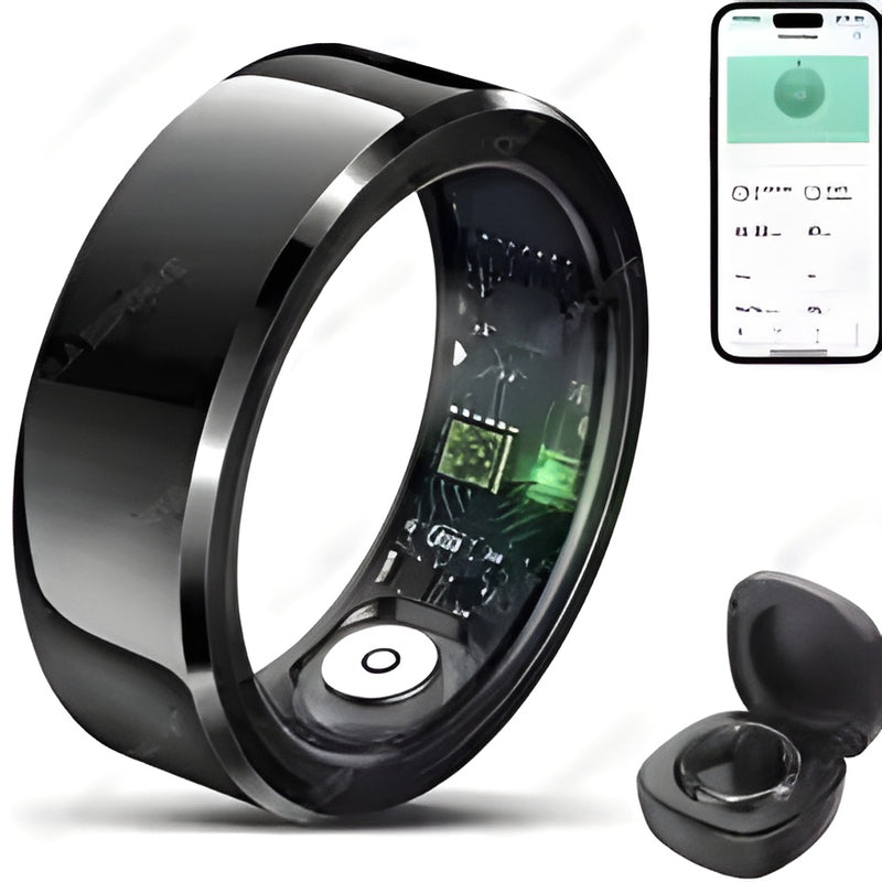 2025 Smart Ring Blood Pressure Heart Rate Sleep Monitoring Smart Ring IP68 & 5ATM Waterproof Multi-sport Mode Smart Ring Man Women