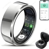 2025 Smart Ring Blood Pressure Heart Rate Sleep Monitoring Smart Ring IP68 & 5ATM Waterproof Multi-sport Mode Smart Ring Man Women