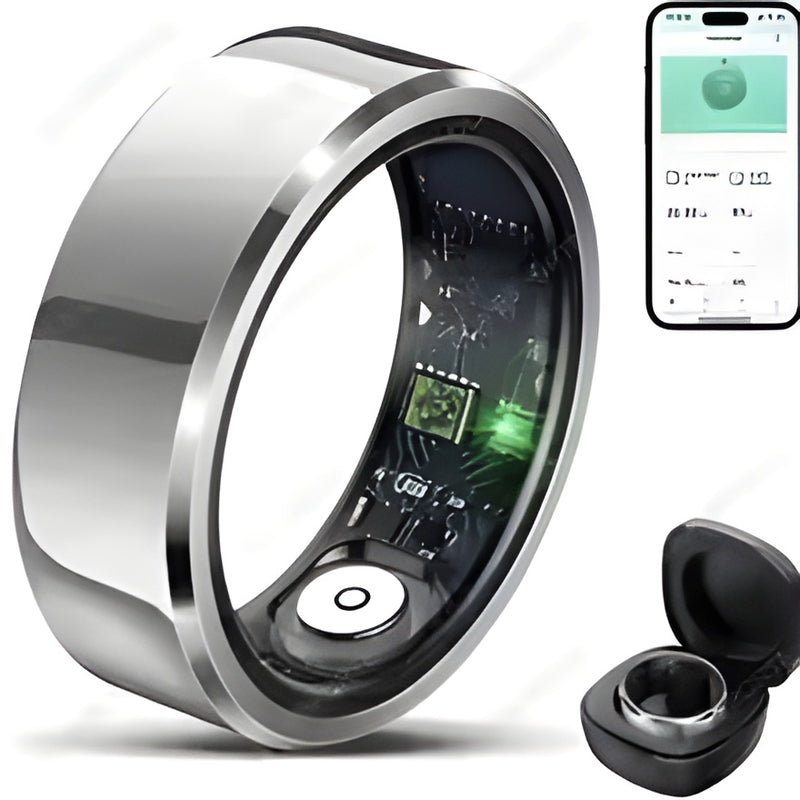 2025 Smart Ring Blood Pressure Heart Rate Sleep Monitoring Smart Ring IP68 & 5ATM Waterproof Multi-sport Mode Smart Ring Man Women