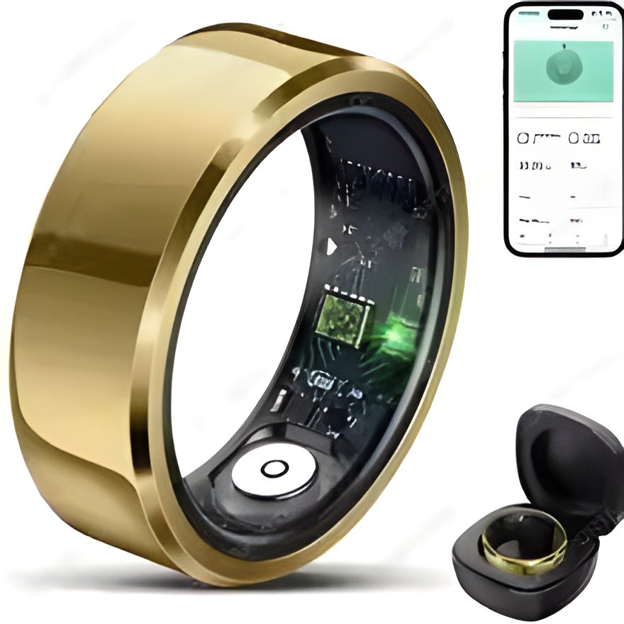 2025 Smart Ring Blood Pressure Heart Rate Sleep Monitoring Smart Ring IP68 & 5ATM Waterproof Multi-sport Mode Smart Ring Man Women