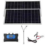 20W 18V Outdoor Solar Charger 18V 10W Flexible Solar Panel Kit with10A controller For Travel Camping Phone Car Battery Generator