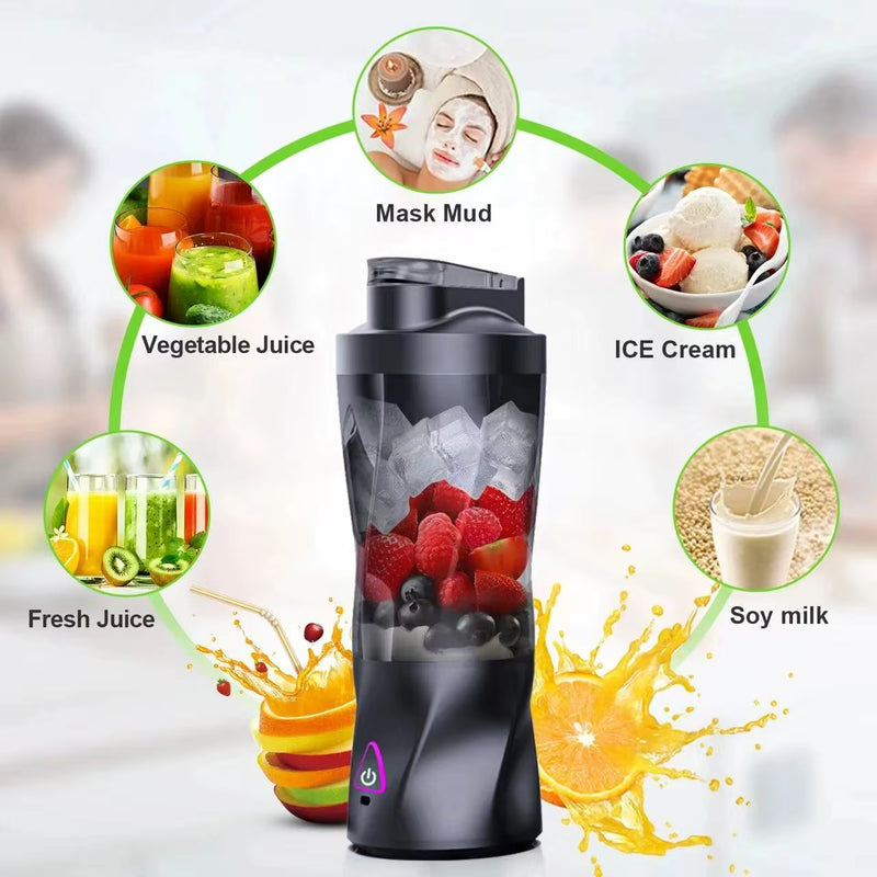 2025 new portable electric wireless juicer USB charging 700ml large-capacity large household juicer Fruit sctional 700ML Blender