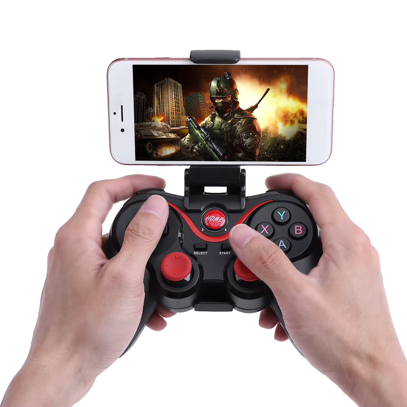 T3 Wireless Bluetooth-compatibleh V3.0 Gamepad Gaming Controller Joystick for Android Smartphone Smart TV/Tablet PC/Smartphone/M