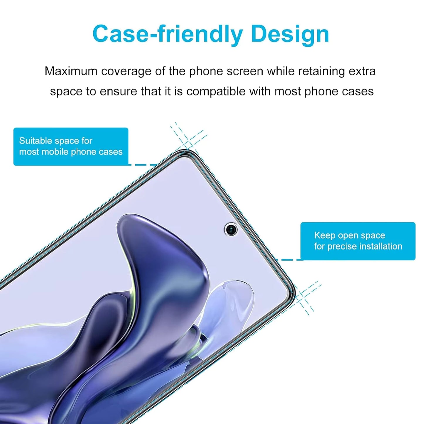 2Pcs/4Pcs 9H Tempered Glass For Xiaomi 11T / 11T Pro Screen Protector Glass Film