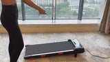 YPOO 38cm Treadmill for Home Low Noise Walking Pad Under Desk Running Machine with YPOOFIT APP